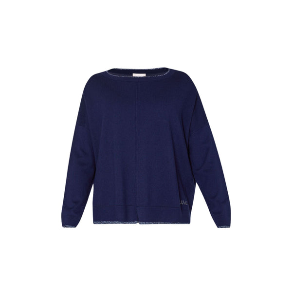 Liu Jo Pullover Maglia Donna con spacco frontale Blu P24-LIU.JOMA4074MS49I-93831-XS - Francavilla Moda